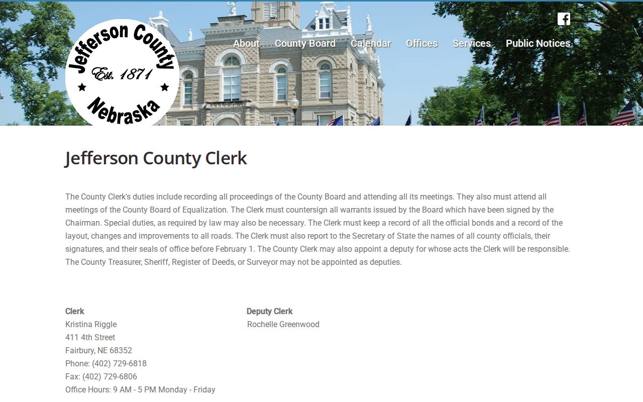 Jefferson County warrant search County Clerk source